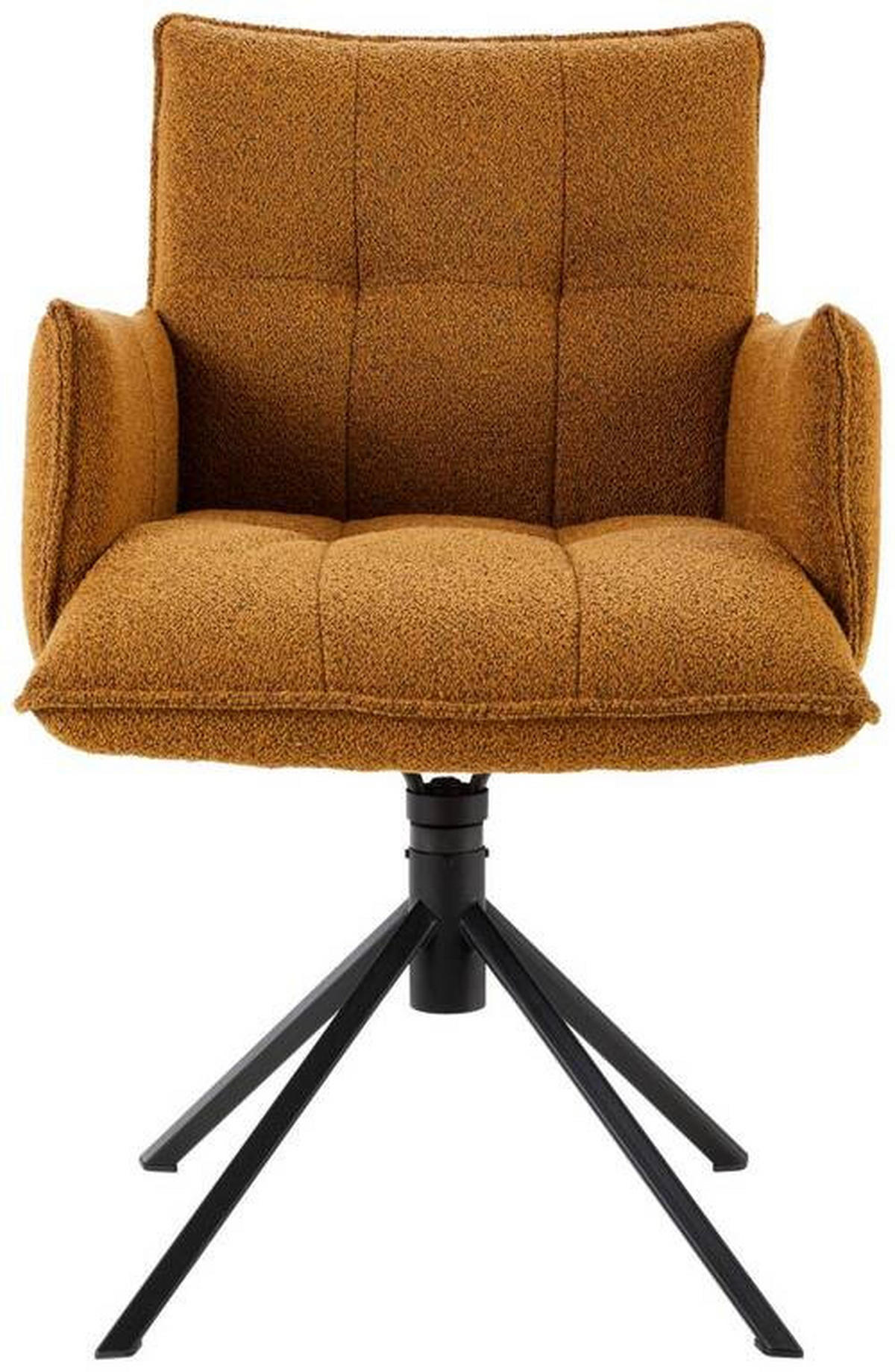 ARMLEHNSTUHL  in Webstoff  - Schwarz/Bronzefarben, Design, Textil/Metall (57/86/65cm) - Valnatura