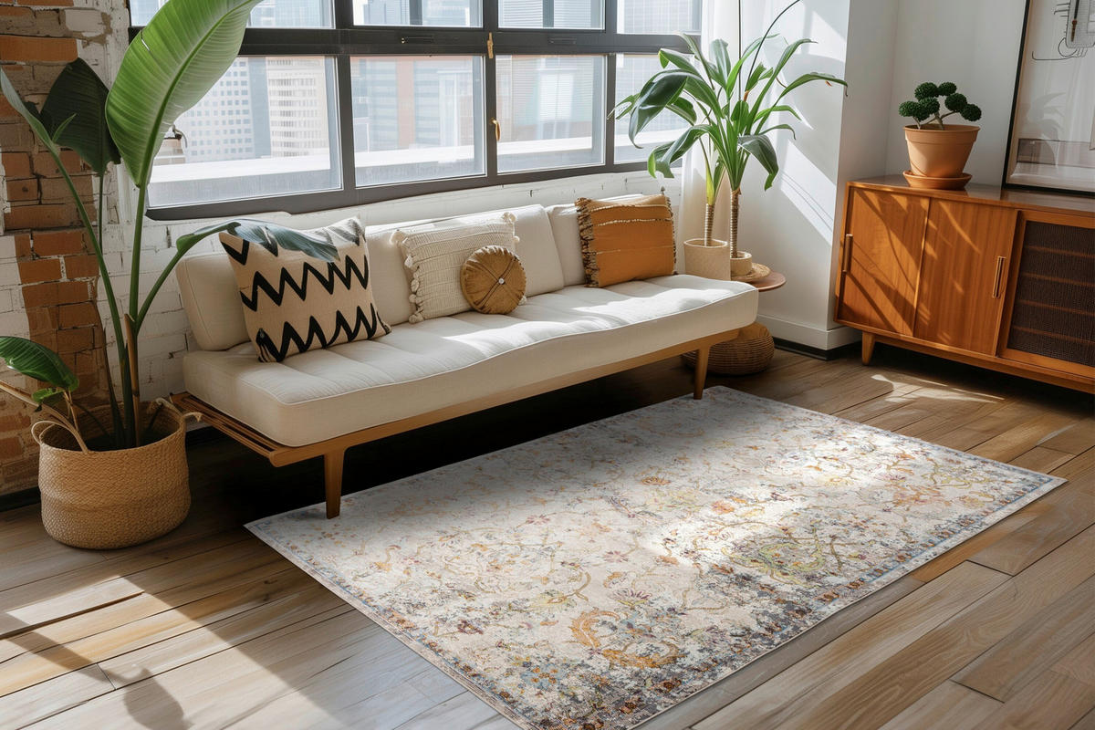 FLACHWEBETEPPICH 133/190 cm Multicolor rechteckig  - Multicolor, Basics, Textil (133/190cm) - Kayoom