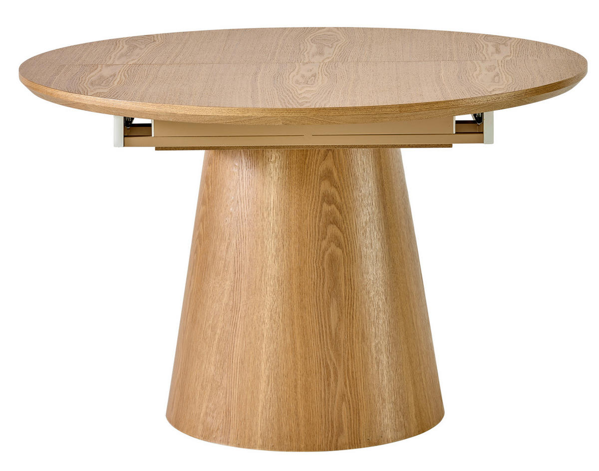 ESSTISCH Eichefarben oval  ausziehbar  - Eichefarben, KONVENTIONELL, Holz/Holzwerkstoff (120-160/120/76cm) - MID.YOU