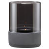 WINDLICHT Dunkelgrau 10/14 cm  - Dunkelgrau, Design, Glas/Stein (10/14cm) - Blomus
