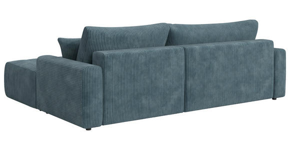 ECKSOFA  in Webstoff Petrol  - Petrol/Schwarz, KONVENTIONELL, Kunststoff/Textil (270/192cm) - Carryhome