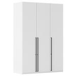 DREHTÜRENSCHRANK 151/235/61 cm,  in Weiß, 3-türig  - Schwarz/Weiß, Basics, Holzwerkstoff/Metall (151/235/61cm) - Novel