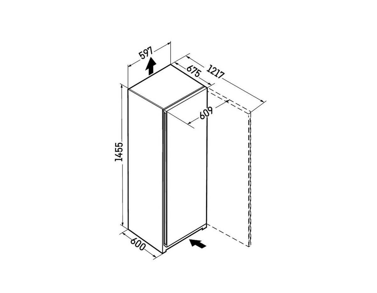KÜHLSCHRANK 59,7/145,5/67,5 cm RD4600  - Weiß, Basics, Glas/Kunststoff (59,7/145,5/67,5cm) - Liebherr