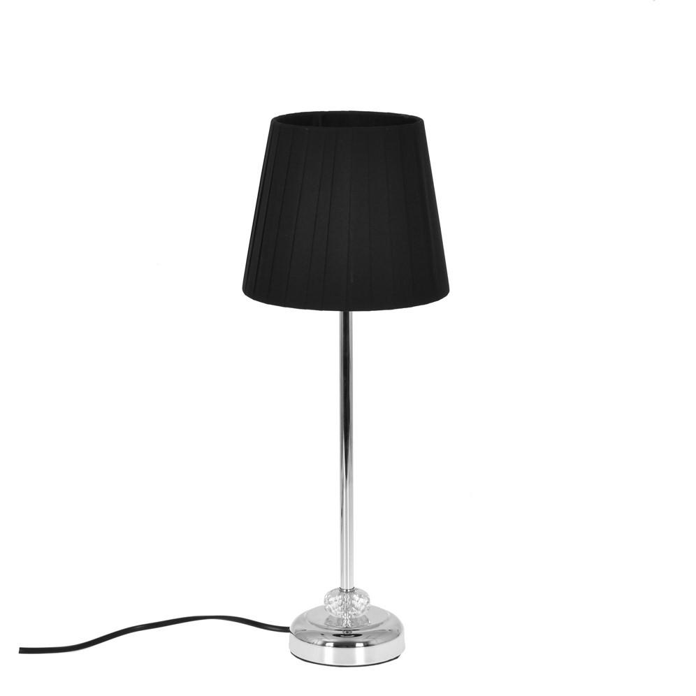 BORDSLAMPA 11/39 cm   - silver/svart, Design, metall/textil (11/39cm)