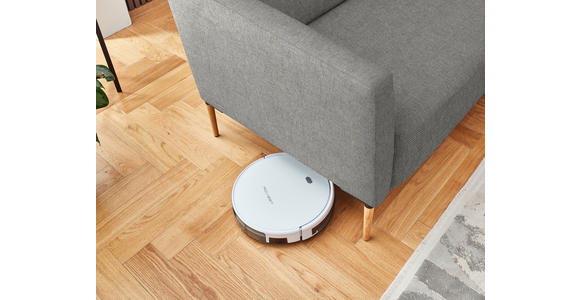 ECKSOFA  in Flachgewebe Hellgrau  189/236 cm  - Eichefarben/Hellgrau, Design, Holz/Textil (189/236cm) - Valnatura