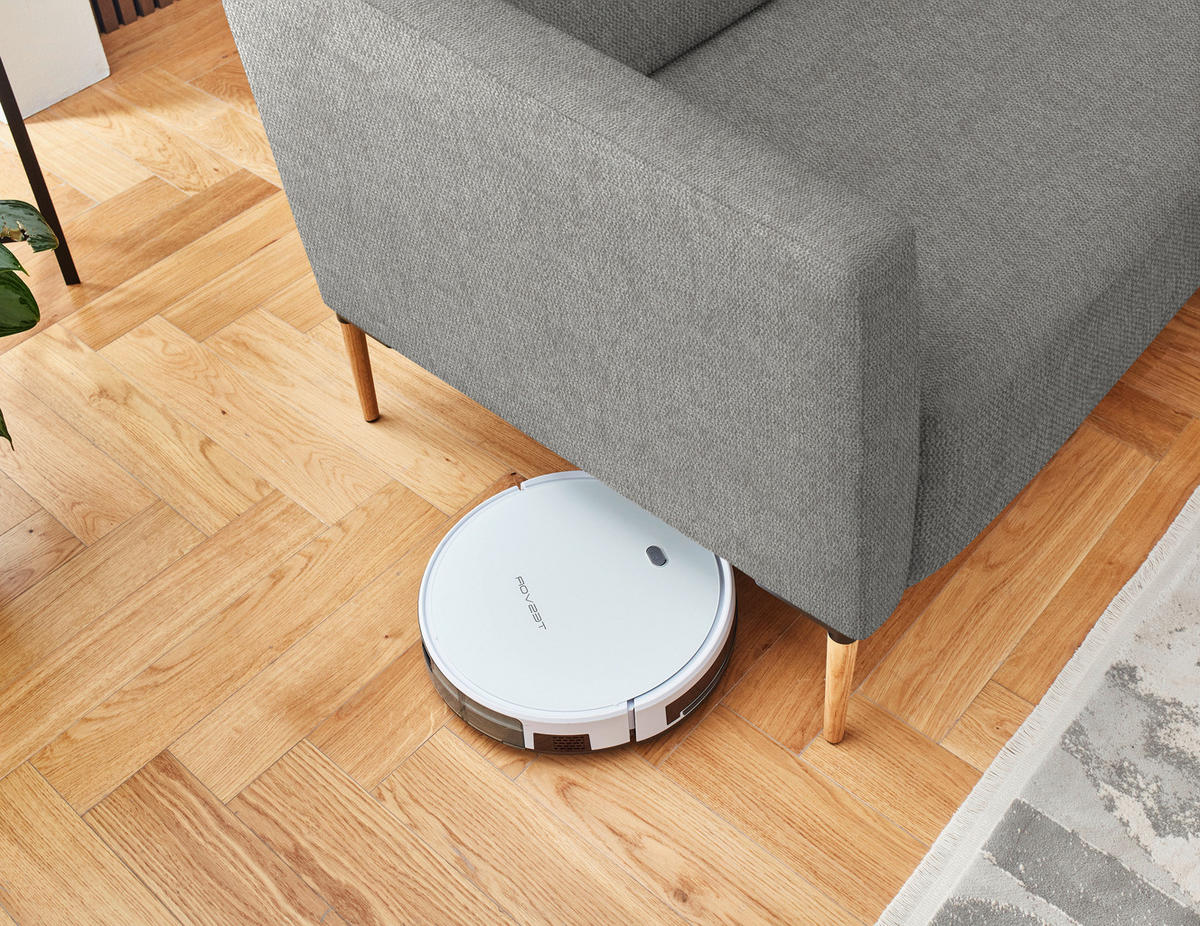 ECKSOFA  in Flachgewebe Hellgrau  189/236 cm  - Eichefarben/Hellgrau, Design, Holz/Textil (189/236cm) - Valnatura