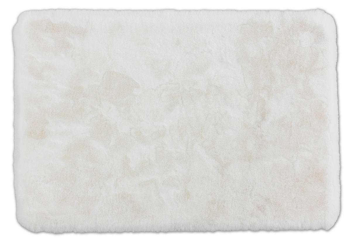 BADTEPPICH Weiß 67/110 cm  - Weiß, Basics, Textil (67/110cm) - Schöner Wohnen