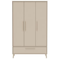 OTROŠKA OMARA ZA OBLAČILA  Eefje  124/204/57 cm          - bež, Basics, umetna masa/leseni material (124/204/57cm) - Paidi