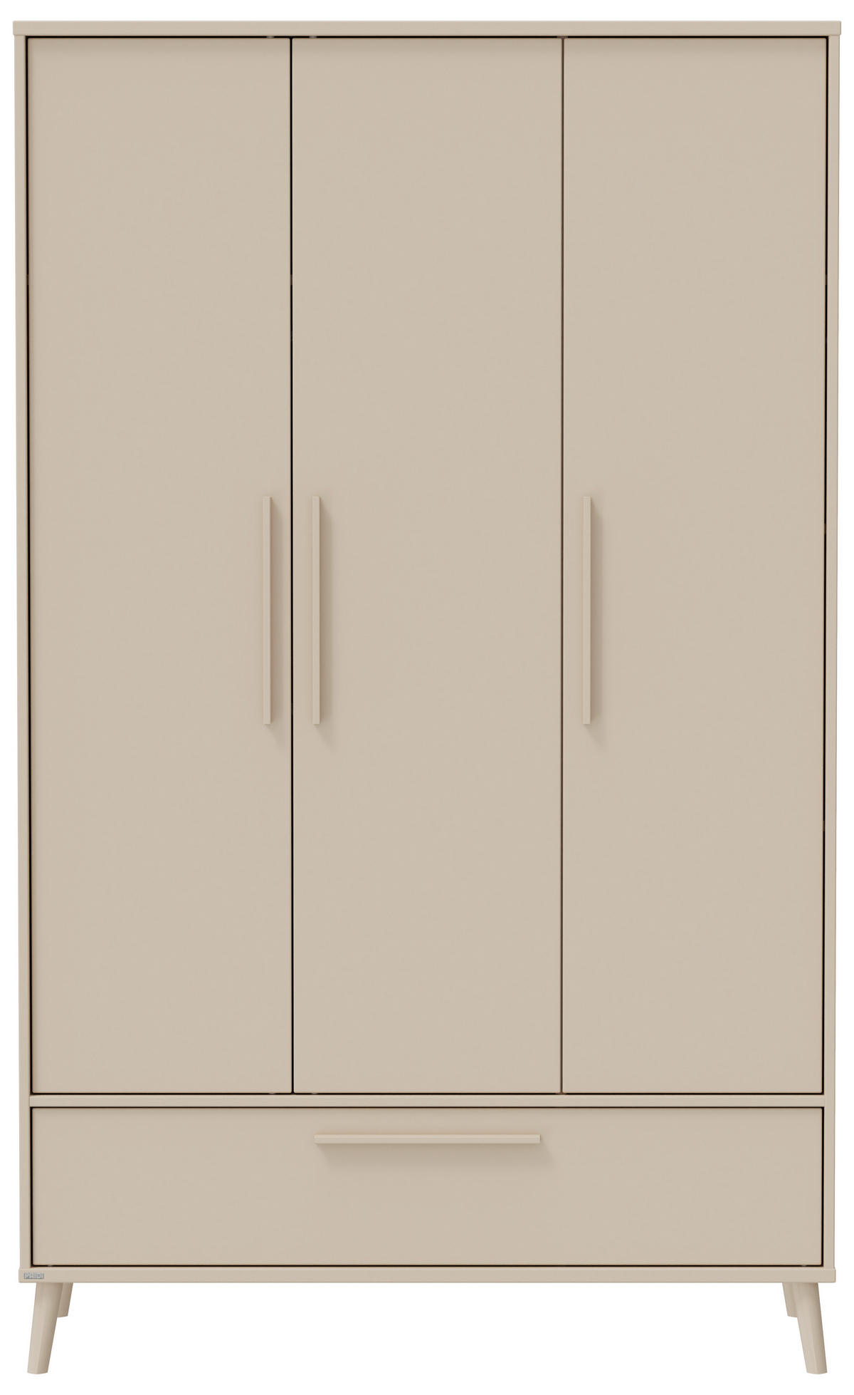 OTROŠKA OMARA ZA OBLAČILA  Eefje  124/204/57 cm          - bež, Basics, umetna masa/leseni material (124/204/57cm) - Paidi