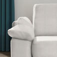 ECKSOFA in Flachgewebe Creme  - Chromfarben/Creme, KONVENTIONELL, Textil/Metall (285/176cm) - Novel