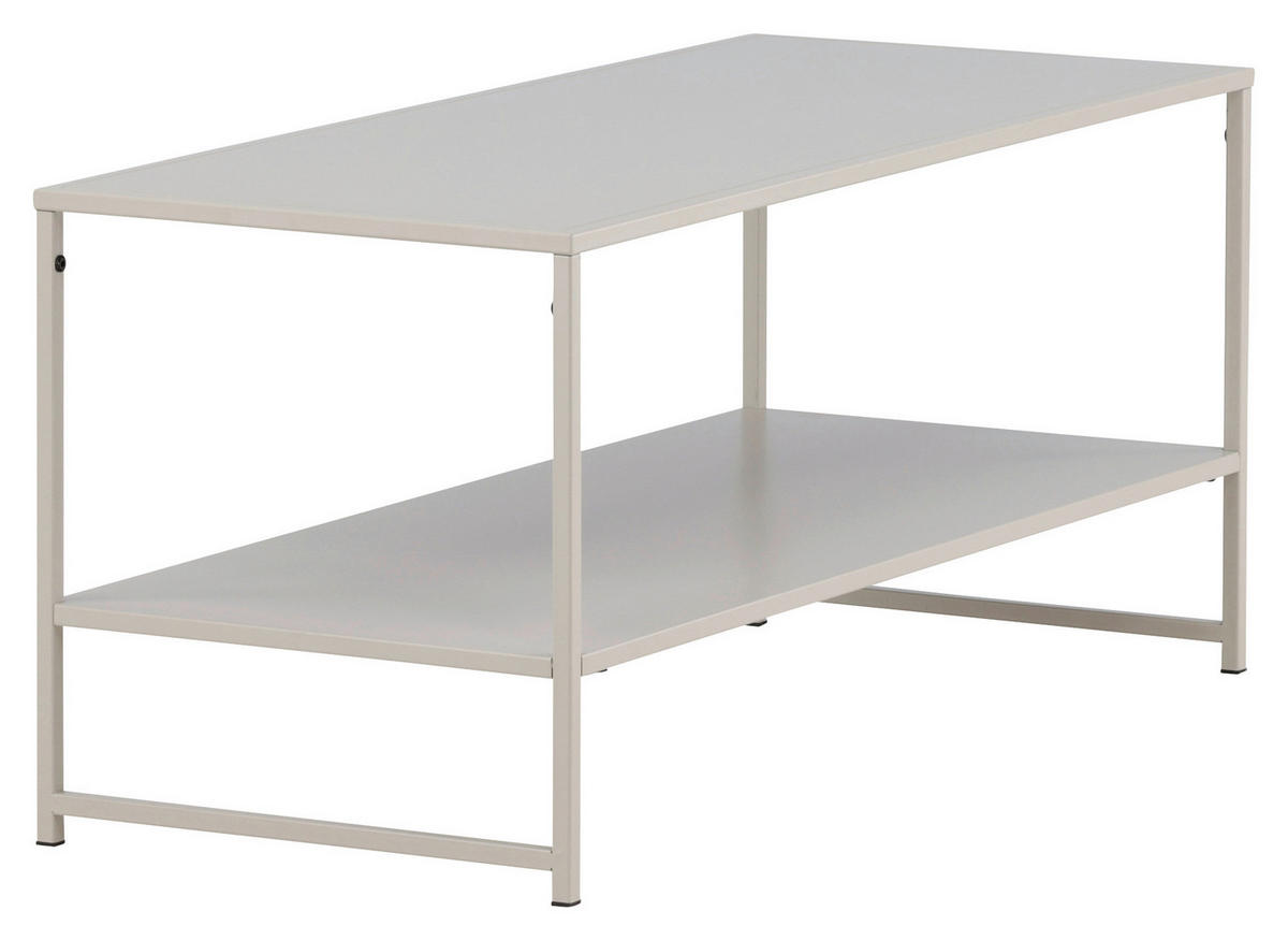 SOFFBORD i metall 102/43/45 cm  - beige, Design, metall (102/43/45cm) - Livetastic