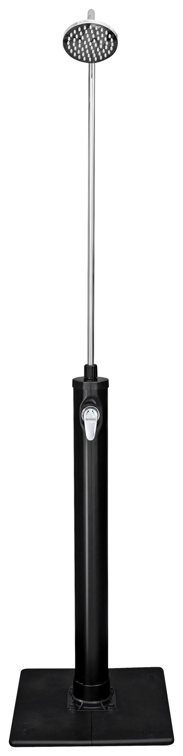 SOLARDUSCHE 58694  - Silberfarben/Schwarz, KONVENTIONELL, Kunststoff/Metall (50/50/218cm) - Bestway