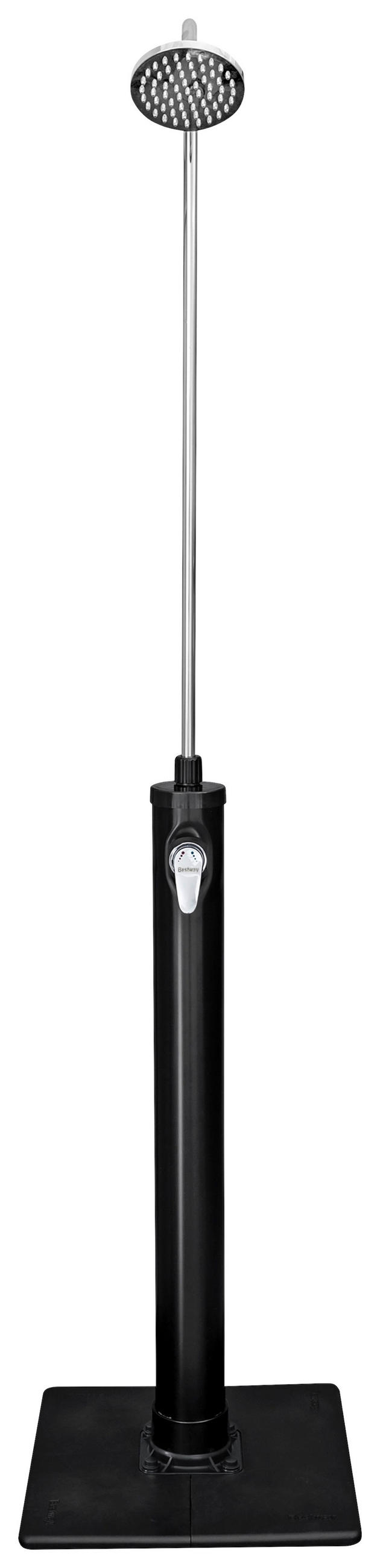 SOLARDUSCHE 58694  - Silberfarben/Schwarz, KONVENTIONELL, Kunststoff/Metall (50/50/218cm) - Bestway