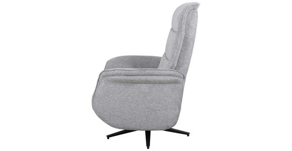 RELAXSESSEL Webstoff - Schwarz/Grau, KONVENTIONELL, Textil/Metall (71/108-73/89-162cm) - Cantus