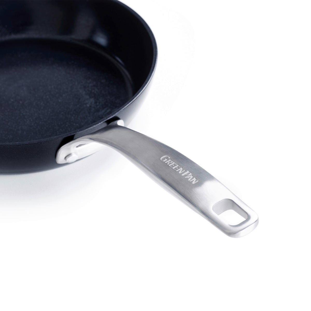 PFANNENSET Copenhagen Aluminium, Edelstahl 2-teilig  - Schwarz, Basics, Metall (20 & 28cm) - GreenPan