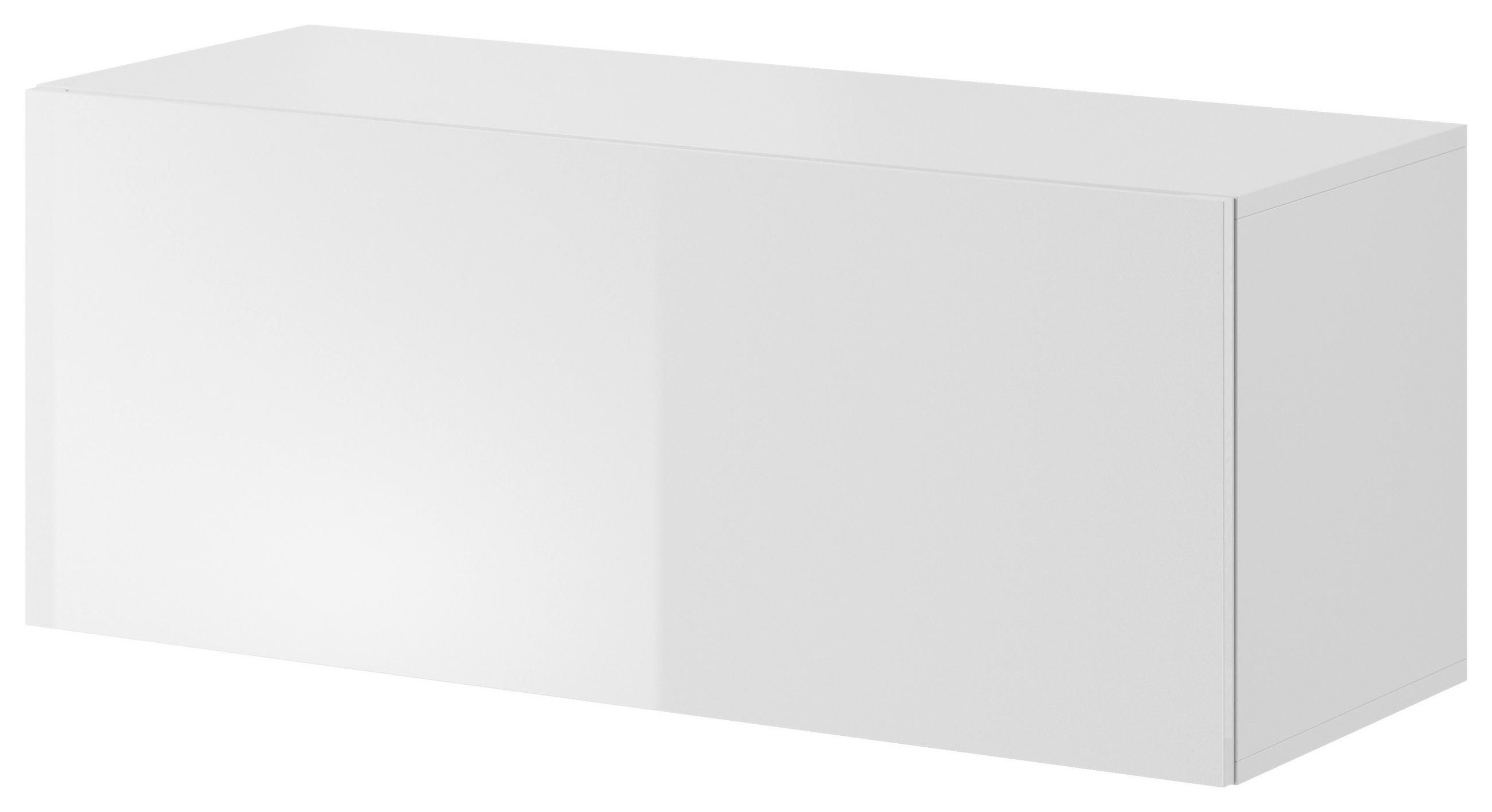 LOWBOARD  in 100/40/38 cm  - Weiß Hochglanz/Weiß, Design, Holzwerkstoff (100/40/38cm) - Livetastic