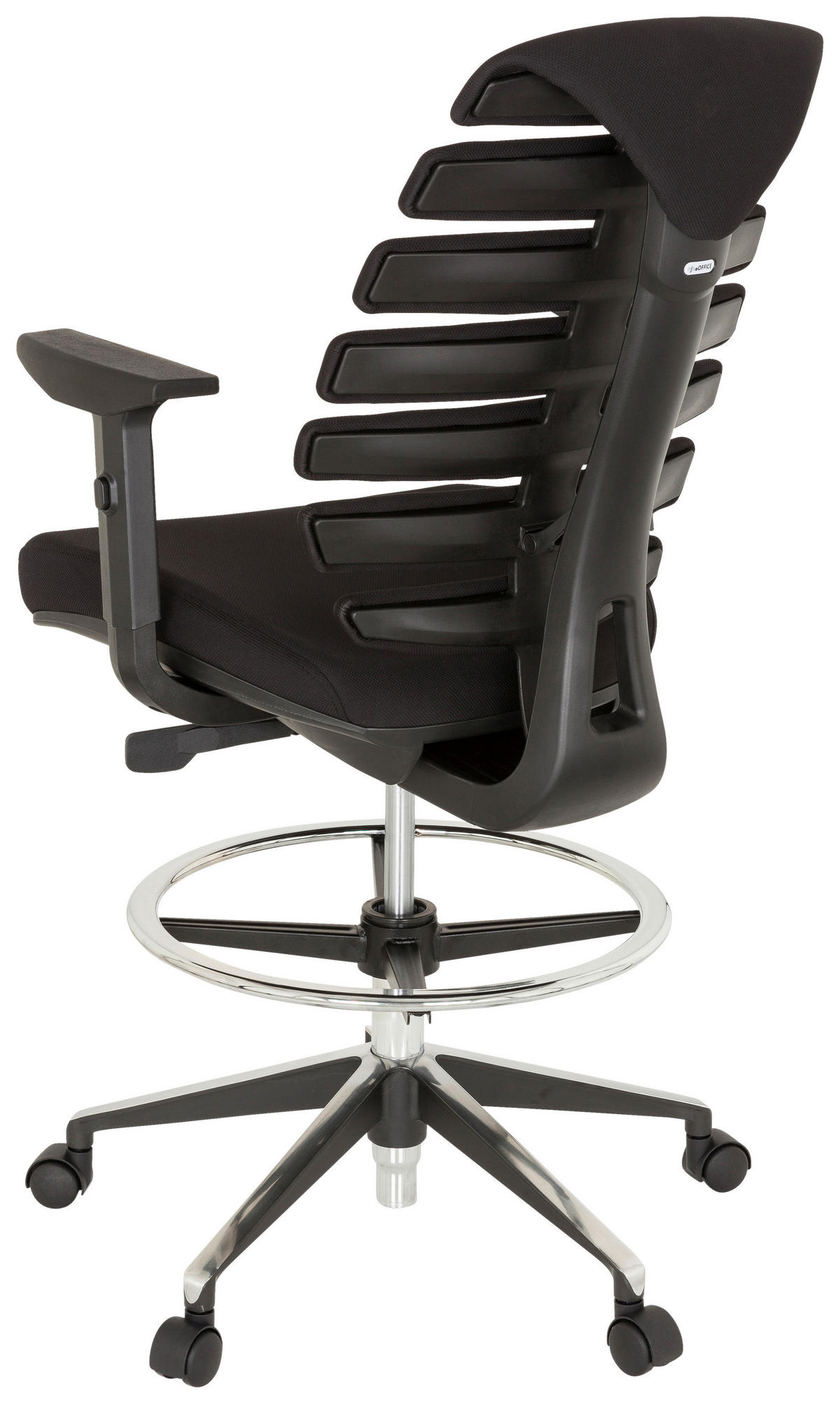 DREHSTUHL  in Flachgewebe Schwarz  - Schwarz, MODERN, Kunststoff/Textil (62/131/65cm) - MID.YOU
