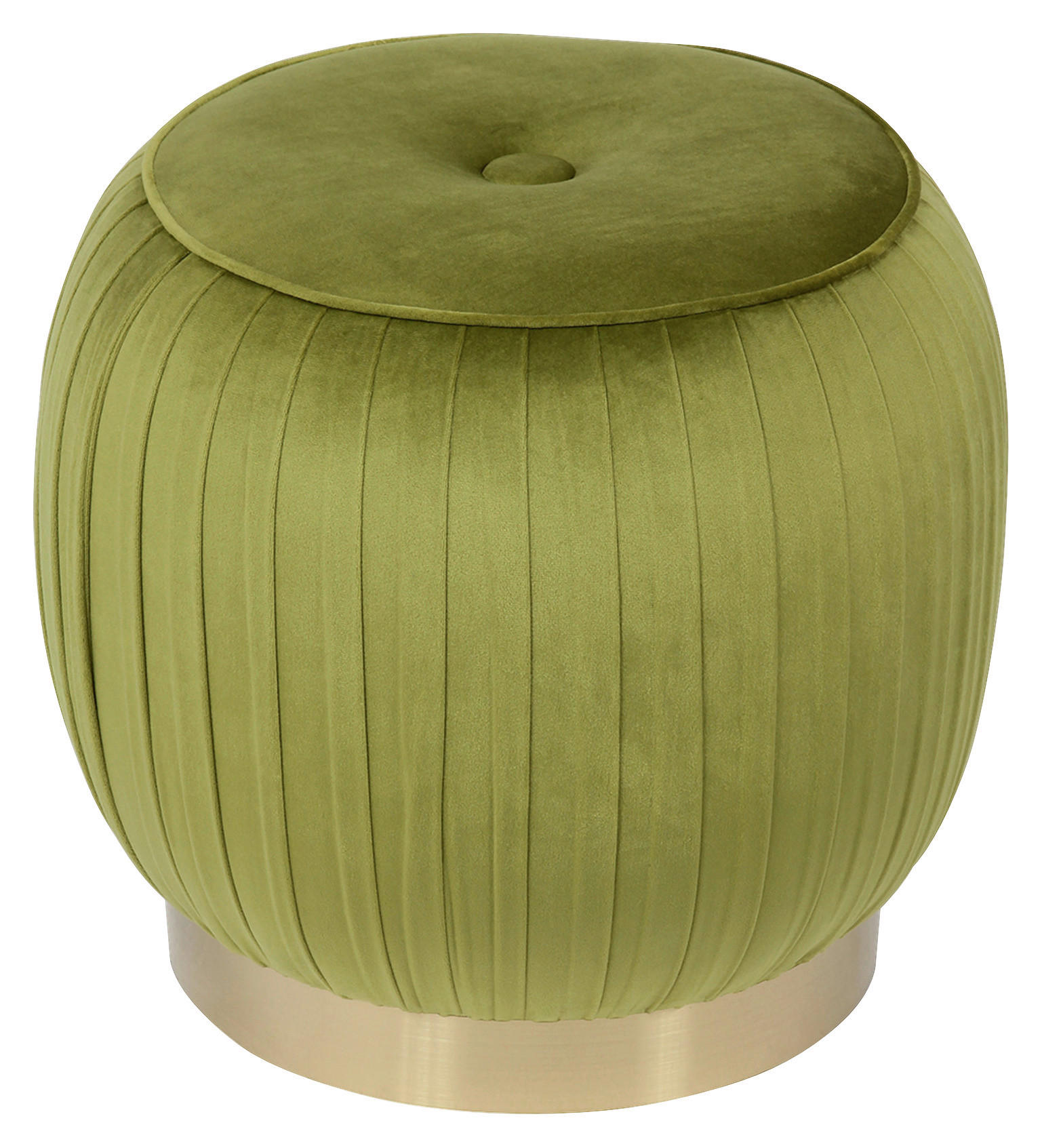 Taburet din textil, verde