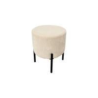 POUF Beige Textil  - Beige, Design, Textil (38/46/38cm) - MID.YOU