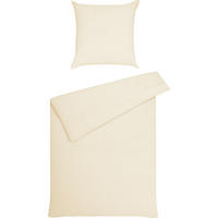 BETTWÄSCHE 2-teilig Seersucker 155/220 cm  - Creme, Basics, Textil (155/220cm) - Janine