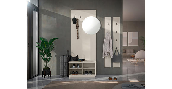 GARDEROBE 5-teilig  in 170/205/40 cm  - Kaschmir, Design, Glas/Holzwerkstoff (170/205/40cm) - Carryhome