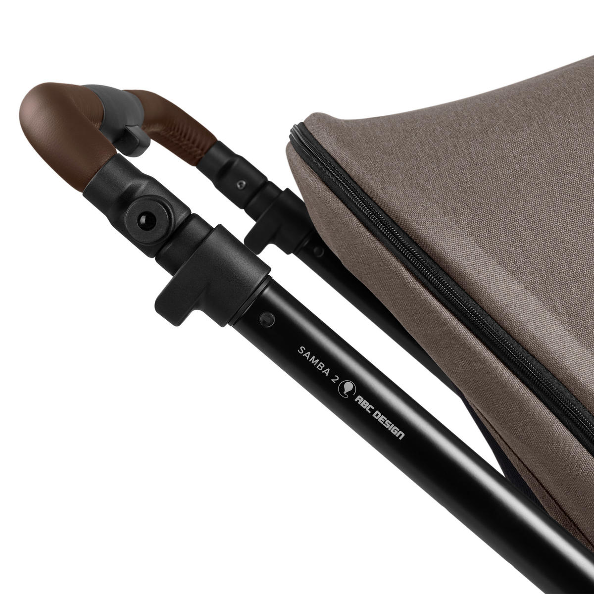KINDERWAGEN  Samba 2  Nature  - Graubraun/Schwarz, Basics, Textil/Metall (60/108/88cm) - ABC Design