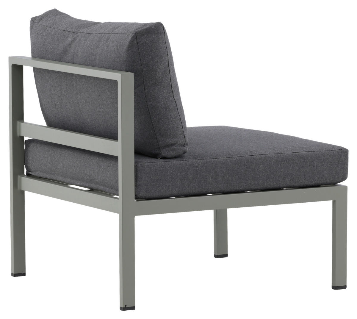 LOUNGESESSEL  - Pastellgrün/Grau, KONVENTIONELL, Metall (70/65/74cm) - Gardenson
