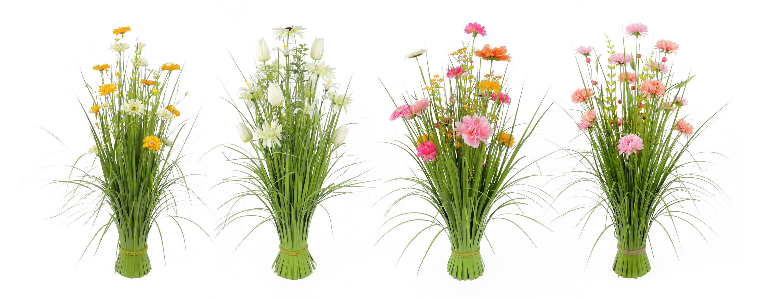 DEKORATIONSGRÄS - vit/pink, Lifestyle, metall/plast (70cm)