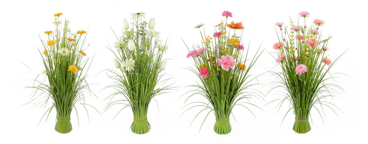 DEKORATIONSGRÄS - vit/pink, Lifestyle, metall/plast (70cm)