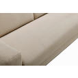 SCHLAFSOFA Cord Beige  - Beige/Schwarz, Design, Textil/Metall (198/89/98cm) - Carryhome