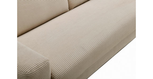 SCHLAFSOFA Cord Beige  - Beige/Schwarz, Design, Textil/Metall (198/89/98cm) - Carryhome