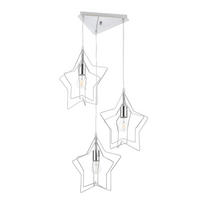 KINDERHÄNGELEUCHTE 38/120 cm   - Chromfarben, Design, Metall (38/120cm)