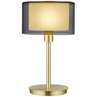 LED-TISCHLEUCHTE Karl 20/34 cm   - Messingfarben, Design, Glas/Metall (20/34cm) - Bankamp