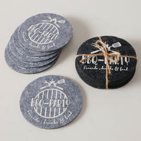 SADA PODLOŽIEK - svetlosivá/tmavosivá, Basics, textil (10cm)