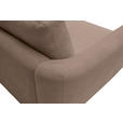 ECKSOFA  in Chenille Taupe  307/224 cm  - Taupe/Schwarz, KONVENTIONELL, Kunststoff/Textil (307/224cm) - Hom`in