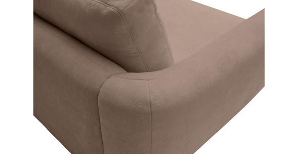 ECKSOFA  in Chenille Taupe  307/224 cm  - Taupe/Schwarz, KONVENTIONELL, Kunststoff/Textil (307/224cm) - Hom`in