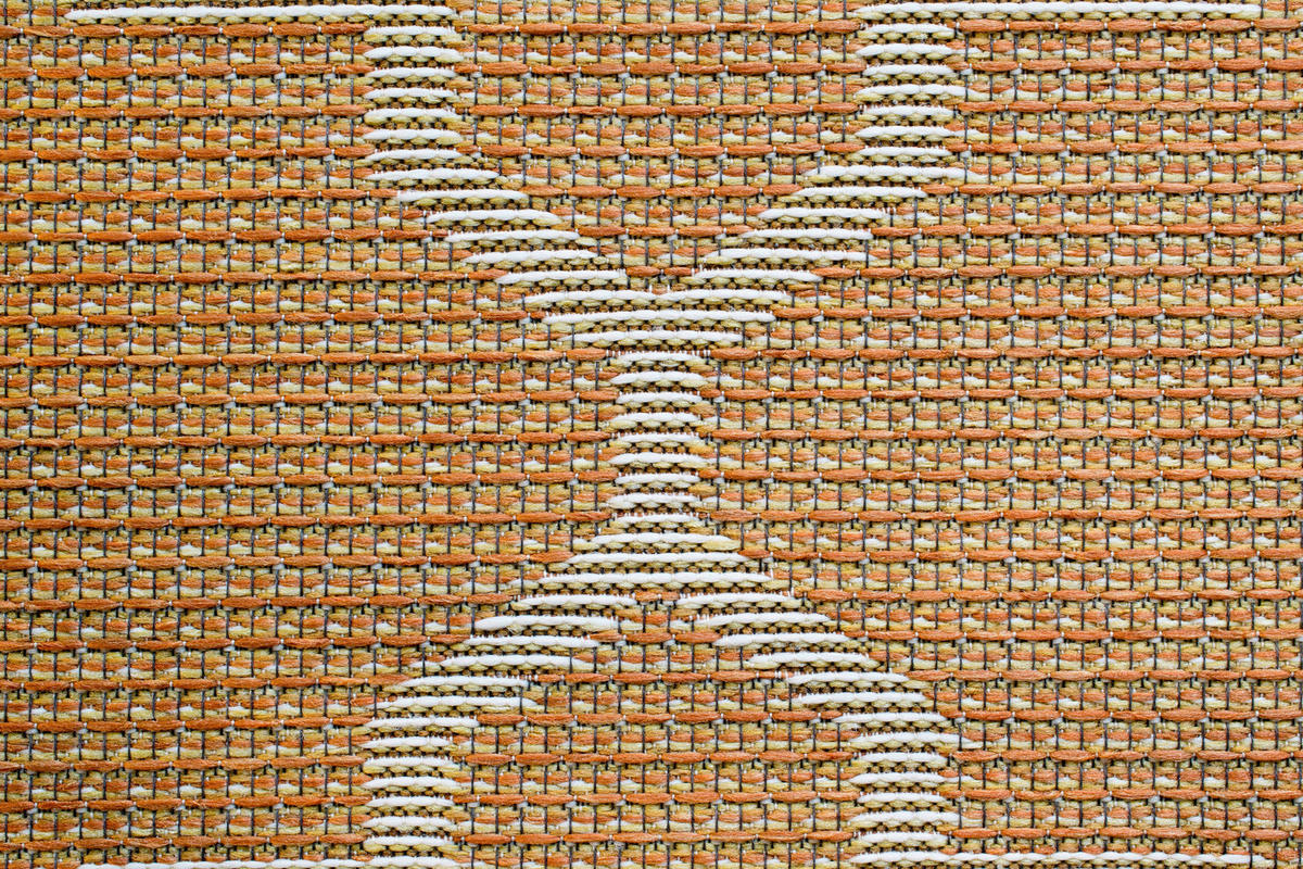 FLACHWEBETEPPICH 160/230 cm Amalfi Gelb, Weiß, Rostfarben  - Rostfarben/Gelb, KONVENTIONELL, Textil (160/230cm) - Novel