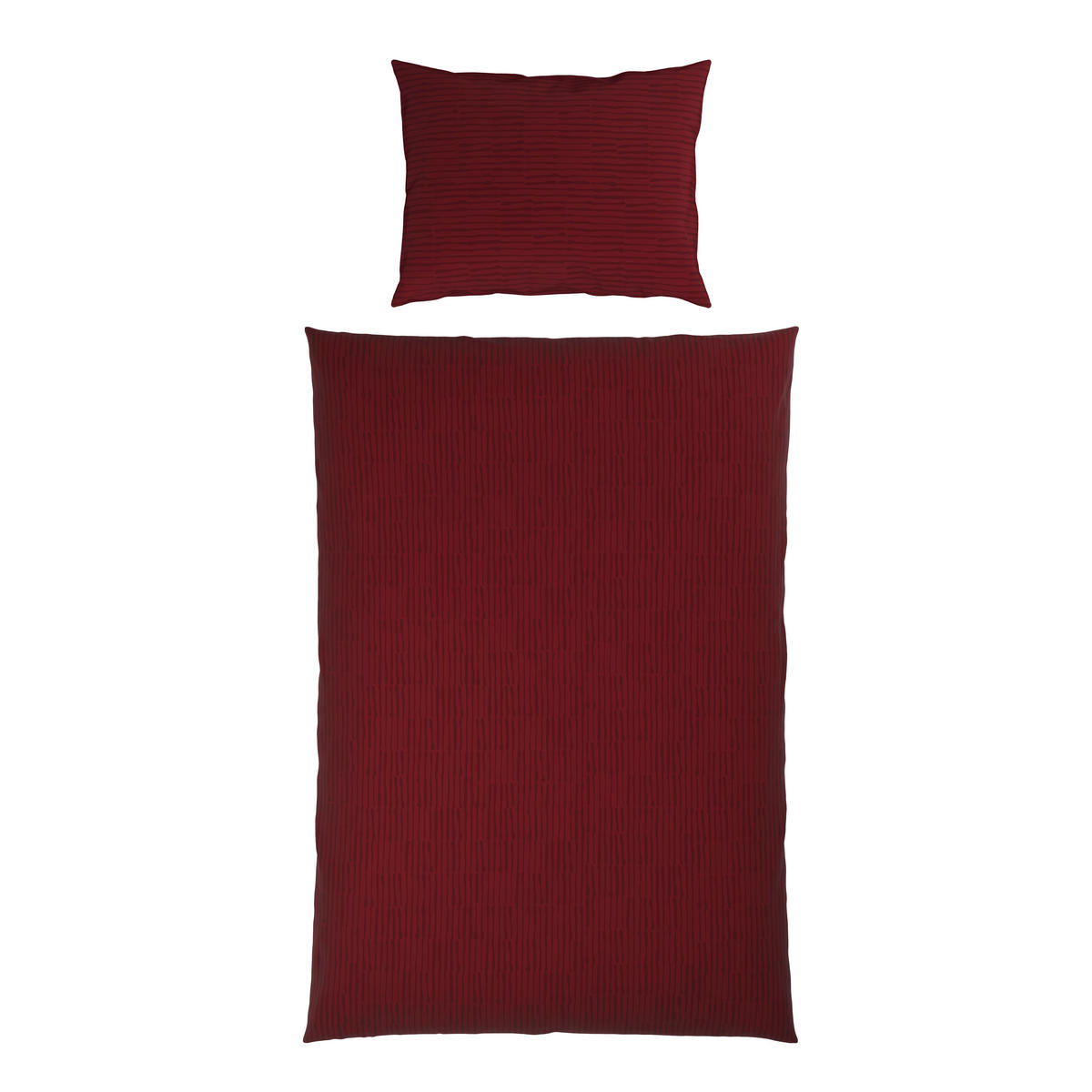BETTWÄSCHE 2-teilig Mavie Satin 140/200 cm  - Dunkelrot, KONVENTIONELL, Textil (140/200cm) - Esposa