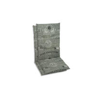 SESSELAUFLAGENSET Stempel  - Hellgrau/Weiß, KONVENTIONELL, Textil (48/5/118cm)