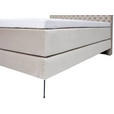 BOXSPRINGBETT 160/200 cm  in Beige  - Beige/Graphitfarben, Design, Textil/Metall (160/200cm) - Xora