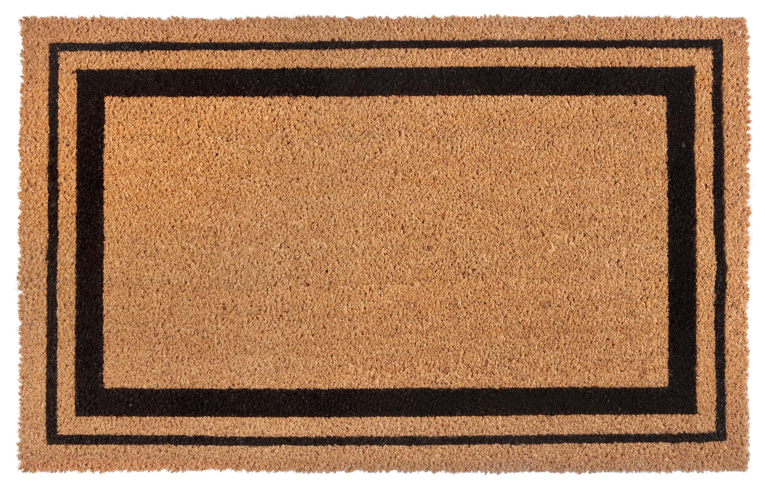 FUSSMATTE  50/80 cm  Schwarz, Hellbraun  geometrisch  - Hellbraun/Schwarz, Basics, Kunststoff/Textil (50/80cm) - Villeroy & Boch