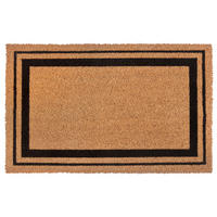 FUSSMATTE  50/80 cm  Schwarz, Hellbraun  geometrisch  - Hellbraun/Schwarz, Basics, Kunststoff/Textil (50/80cm) - Villeroy & Boch