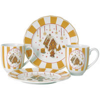 FRÜHSTÜCKSSERVICE Multicolor Christmas Love Beige  - Multicolor, Basics, Keramik (22,8/22,6/15cm) - Hutschenreuther