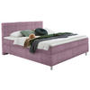 BOXSPRINGBETT 140/200 cm  in Lila  - Chromfarben/Lila, Konventionell, Kunststoff/Textil (140/200cm) - Hom`in
