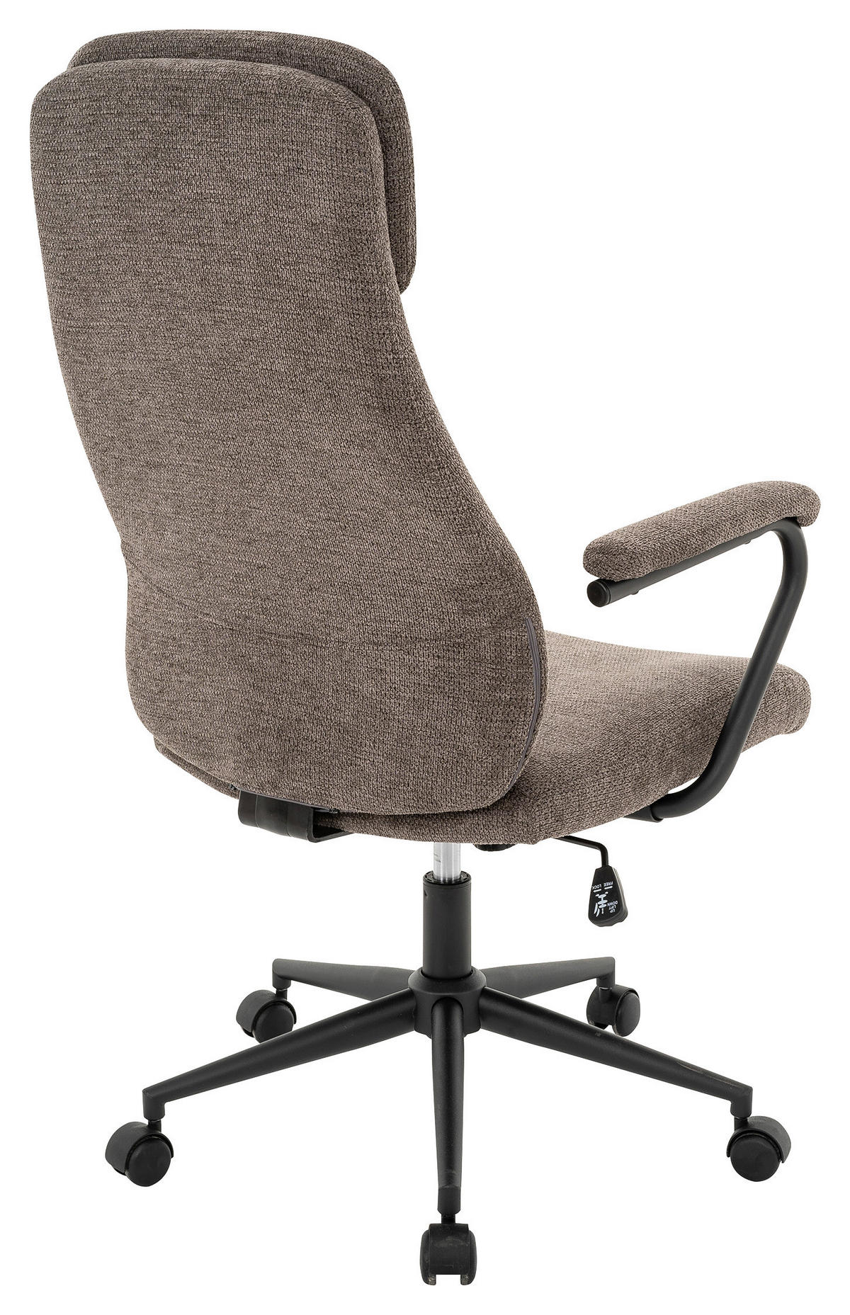 CHEFSESSEL Webstoff Schwarz, Taupe  - Taupe/Schwarz, MODERN, Kunststoff/Textil (60/108-116/67cm) - MID.YOU