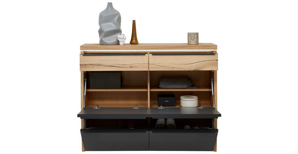 GARDEROBE 3-teilig  in 200/200/32 cm  - Eichefarben/Grau, Design, Holz/Holzwerkstoff (200/200/32cm) - Dieter Knoll