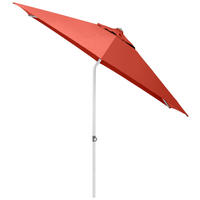 SONNENSCHIRM 230 cm Terracotta  - Silberfarben/Terracotta, Basics, Textil/Metall (230cm) - Kettler