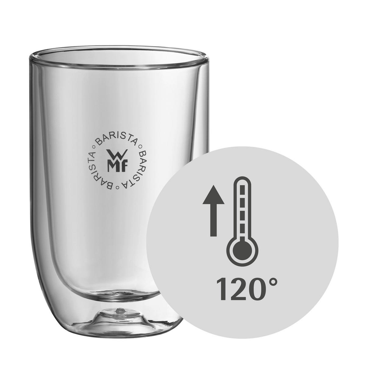 SET ČAŠA  2-dijelni   Barista  - prozirno, Design, staklo (17,2/8,6/13,4cm) - WMF
