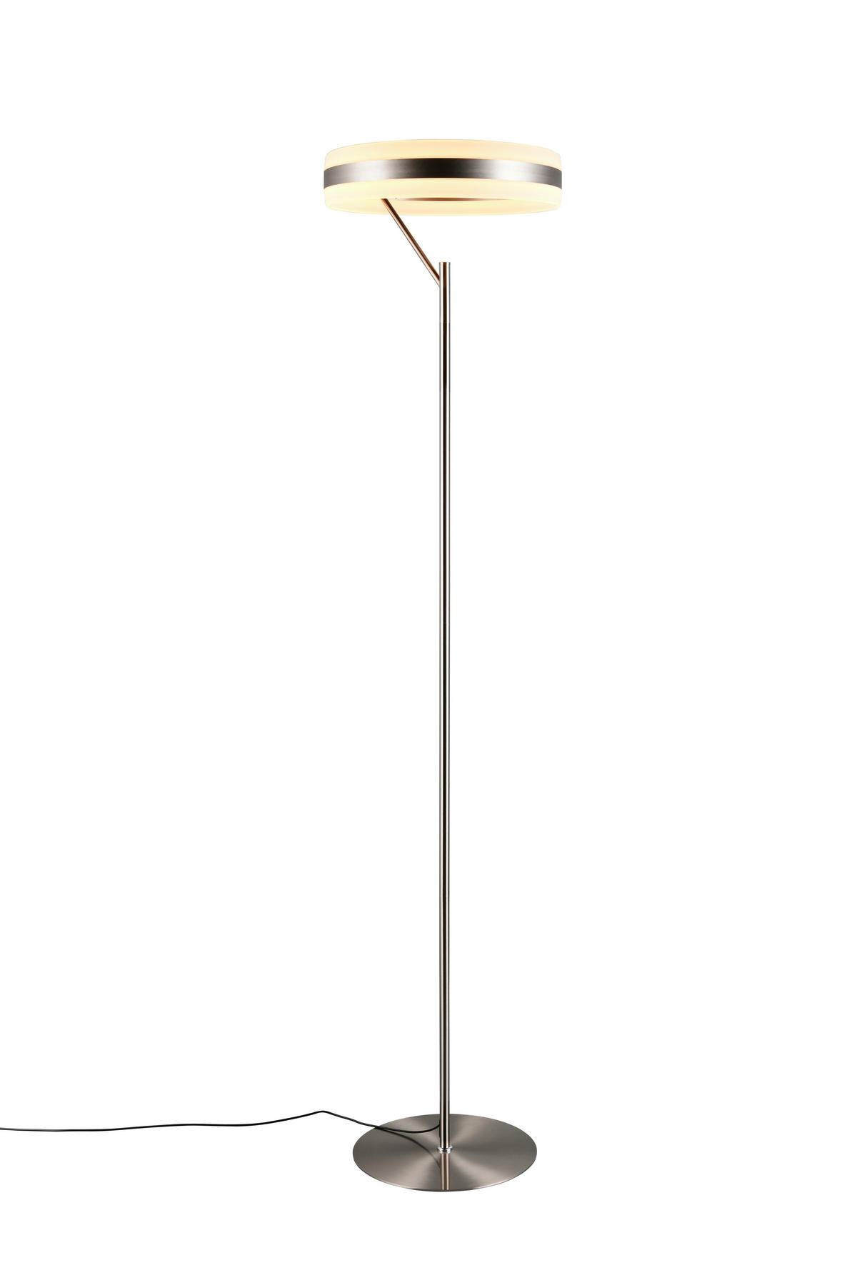 LED-STEHLEUCHTE - Weiss/Nickelfarben, Design, Kunststoff/Metall (40/180cm) - Trio Leuchten