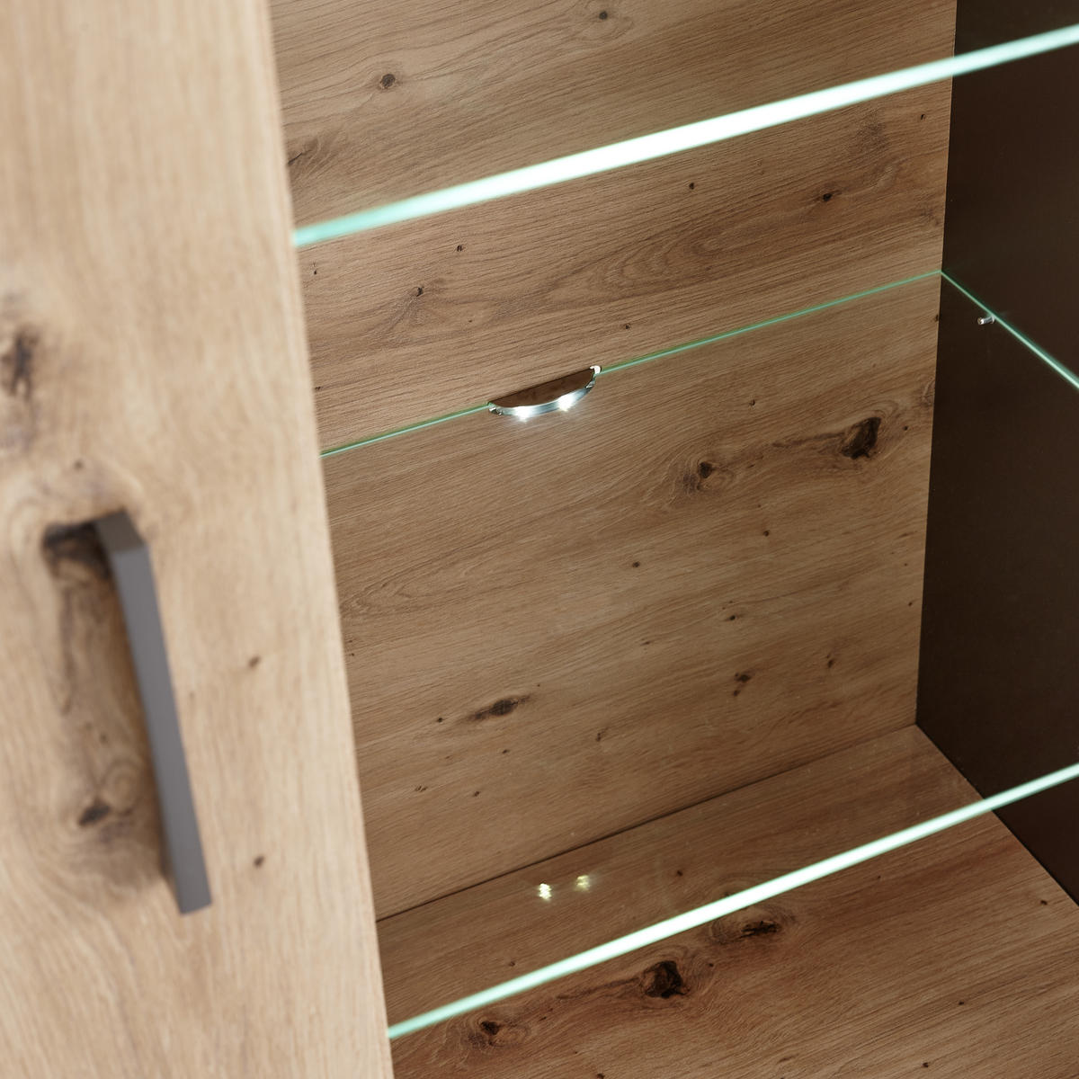 GLASBODENBELEUCHTUNGS-SET LED-Leuchtmittel  - Chromfarben, Design, Kunststoff/Metall - Hom`in